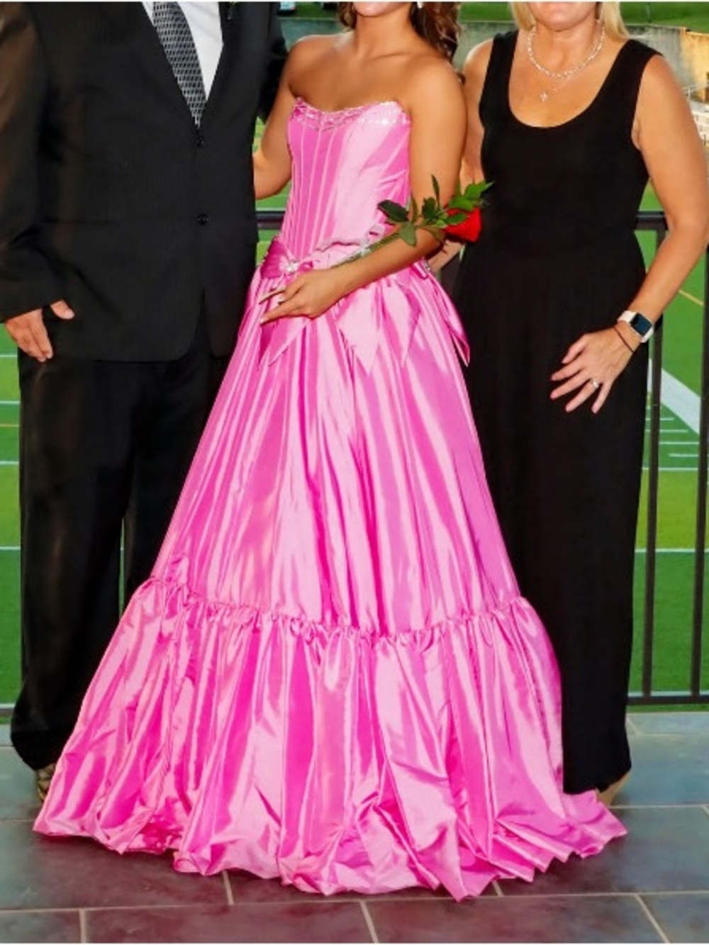 Sherri hill size 2 Elegant Pink Strapless Corset